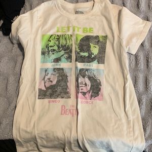 Beatles white tee